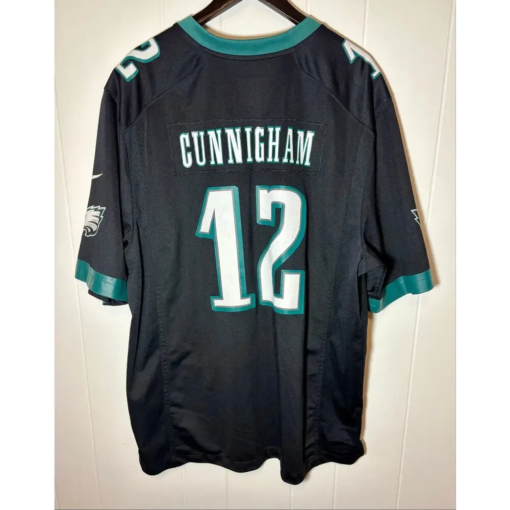 Philadelphia Eagles Randall Cunningham #12 Black Nike Engineered Jersey Sz XXL